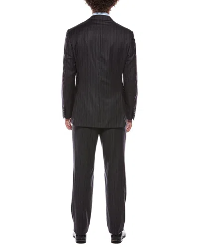 Canali 2pc Wool & Silk-blend Suit In Black