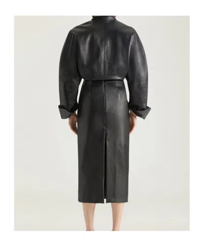 Givenchy Coccon Collared Long-sleeve Shirt In Black