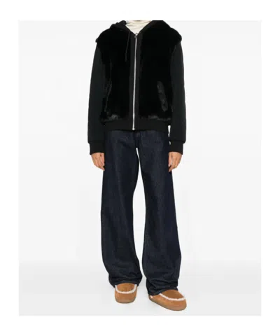 Mackage Gwendal Reversible Hooded Faux-fur Jacket In Black
