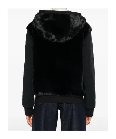 Mackage Gwendal Reversible Hooded Faux-fur Jacket In Black