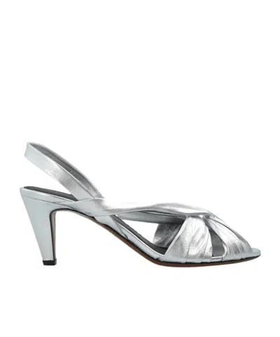 Neous Naos Heeled Sandals In Silver