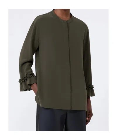 Max Mara Long-sleeved Top In Brown
