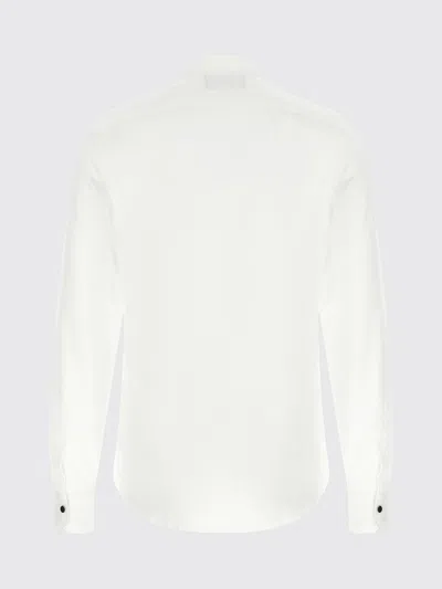 Kiton Buba Shirt Long Sleeves Chest Pocket In White
