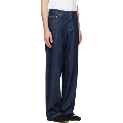 Helmut Lang Belt Loop Jeans In Blue
