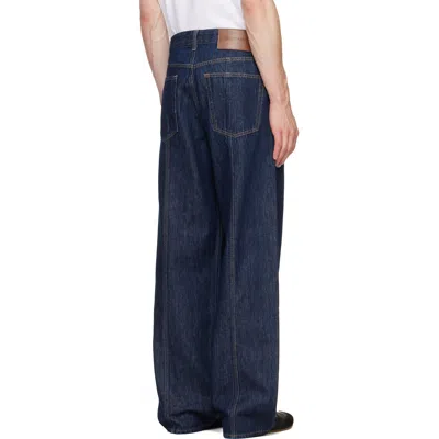 Helmut Lang Belt Loop Jeans In Blue