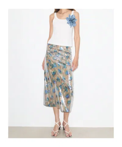 Tory Burch Sequin Skirt In Gray
