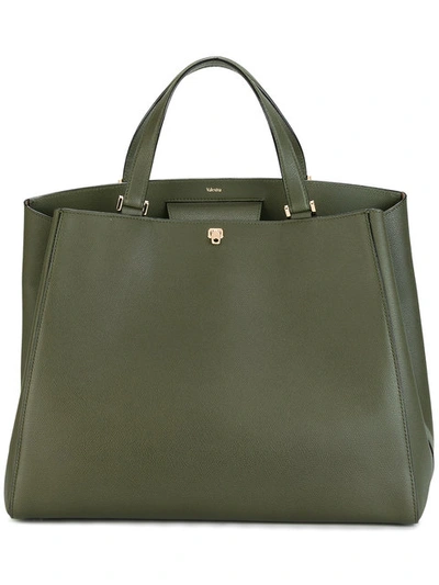 Valextra Brera Grande Tote In Green