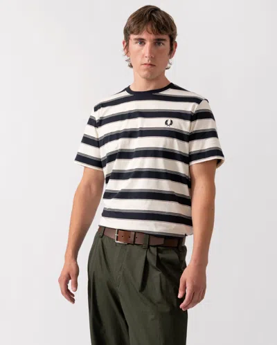 Fred Perry Mens Fine Stripe T-shirt In Multi