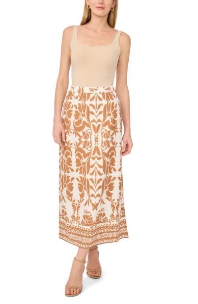Parker Side Slit Maxi Skirt In Multi