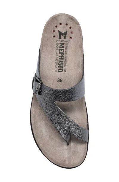 Mephisto Helen Toe Loop Sandal In Black