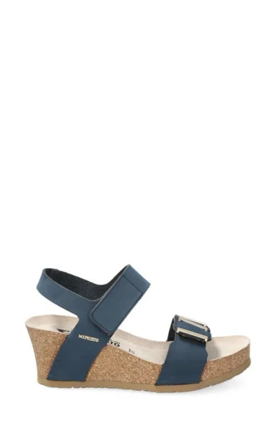 Mephisto Leonore Ankle Strap Sandal In Blue