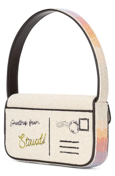 Staud Tommy Beaded Shoulder Bag In Multi