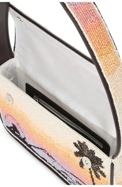 Staud Tommy Beaded Shoulder Bag In Multi