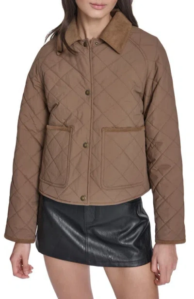 Levi's Quilted Barn Jacket In Brown
