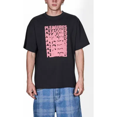 Pleasures Immolate Logo Graphic T-shirt In Black