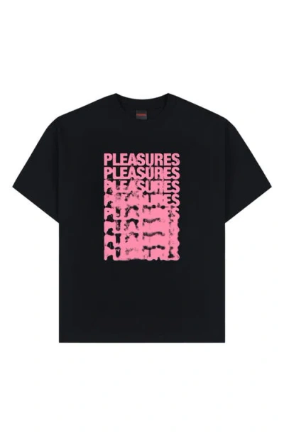 Pleasures Immolate Logo Graphic T-shirt In Black
