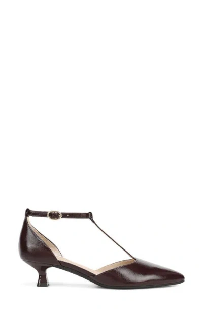 Lifestride Maruin Ankle Strap Pointed Toe Kitten Heel Pump In Multi