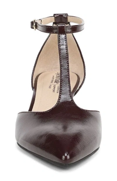 Lifestride Maruin Ankle Strap Pointed Toe Kitten Heel Pump In Multi