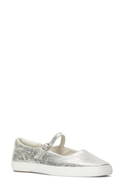 Keds Square Toe Mary Jane Flat In Gray