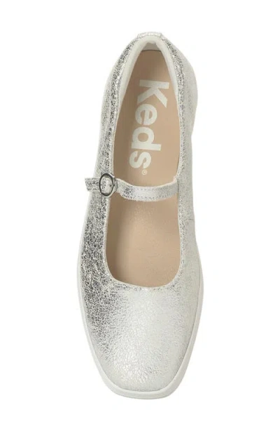 Keds Square Toe Mary Jane Flat In Gray