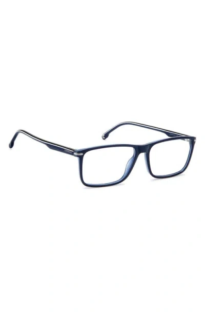 Carrera Eyewear 57mm Rectangular Optical Glasses In Black