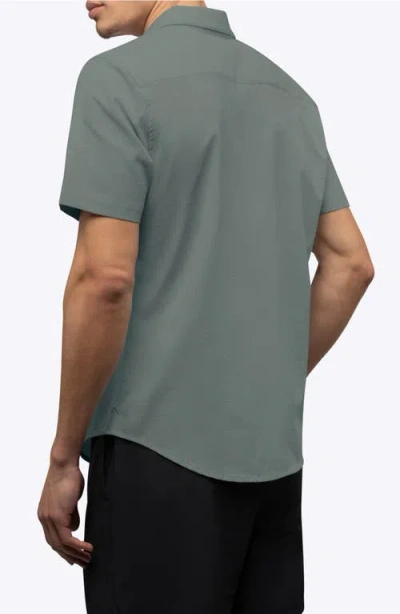 Cuts Crossover Performance Short Sleeve Button-up Shirt In Multi