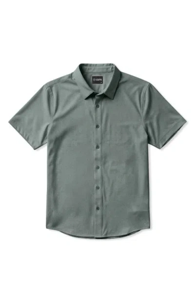 Cuts Crossover Performance Short Sleeve Button-up Shirt In Multi