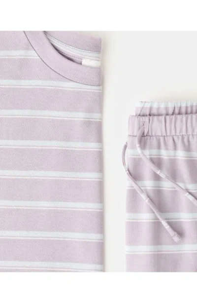 Mango Stripe Cotton Pajama Shorts In Multi