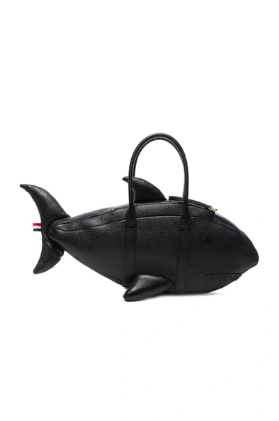 Shop Thom Browne Shark Bag In Black.