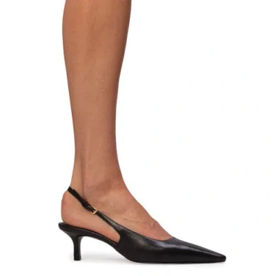 Black Suede Studio Lainey 50 Pump In Black