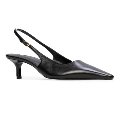 Black Suede Studio Lainey 50 Pump In Black