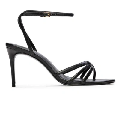 Black Suede Studio Olie 80 Sandal In Multi