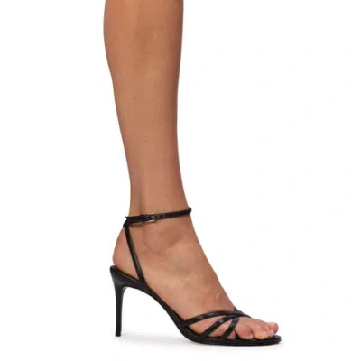 Black Suede Studio Olie 80 Sandal In Multi