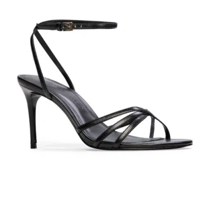 Black Suede Studio Olie 80 Sandal In Multi