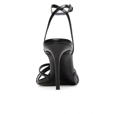 Black Suede Studio Olie 80 Sandal In Multi