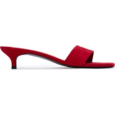 Black Suede Studio Avery 35 Suede In Red