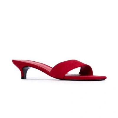 Black Suede Studio Avery 35 Suede In Red