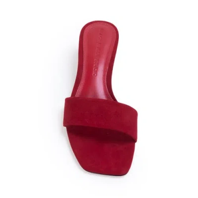 Black Suede Studio Avery 35 Suede In Red