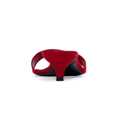 Black Suede Studio Avery 35 Suede In Red