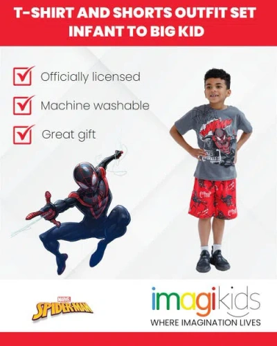 Marvel 2-piece T-shirt And Shorts Set In Multi
