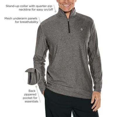 Coolibar Agility Performance Pullover, Upf 50+ Sun Protection In Blue