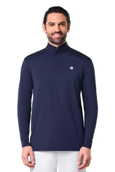 Coolibar Agility Performance Pullover, Upf 50+ Sun Protection In Blue