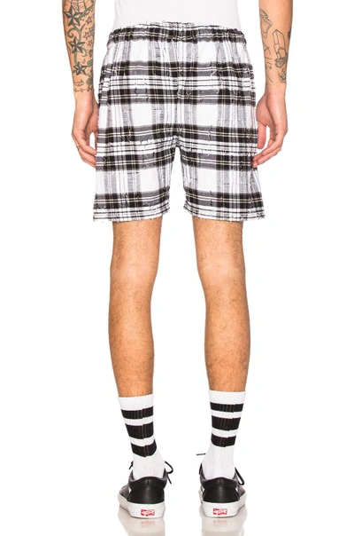 Shop Off-white X Umbro Shorts In White, Checkered & Plaid, Black. In White Check