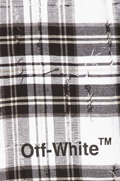 Shop Off-white X Umbro Shorts In White, Checkered & Plaid, Black. In White Check