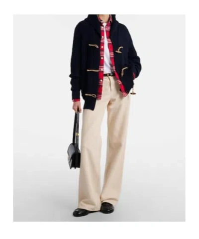 Ralph Lauren Cotton-silk Shawl-collar Cardigan In Icon Navy In Blue