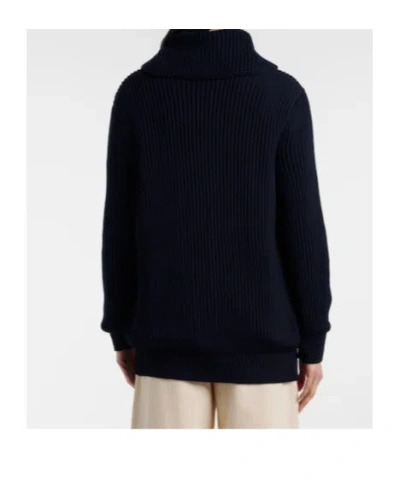 Ralph Lauren Cotton-silk Shawl-collar Cardigan In Icon Navy In Blue