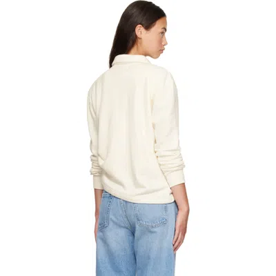 Citizen Of Humanity Vintage Inspired Polo Sweatshirt In White