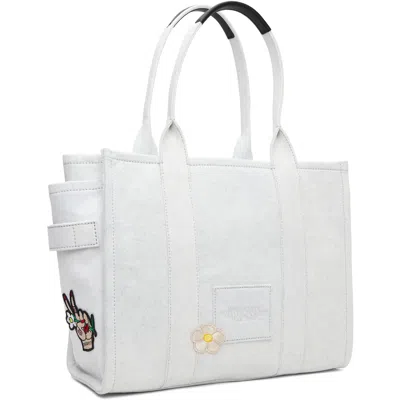 Marc Jacobs Blue 'the Camp Patchwork Denim Large' Tote In Multi