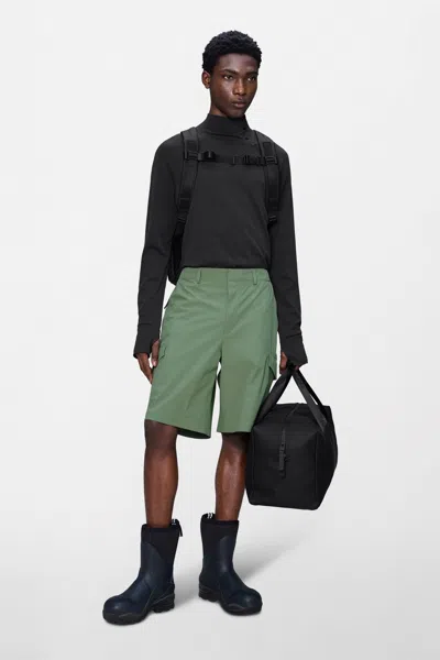 Rains Suva Hardshell Cargo Shorts In Green