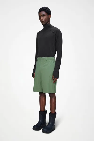 Rains Suva Hardshell Cargo Shorts In Green